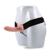 Blush Novelties Dr. Skin Hollow Strap On Dildo Flesh 15.2cm Strap On Sextoys